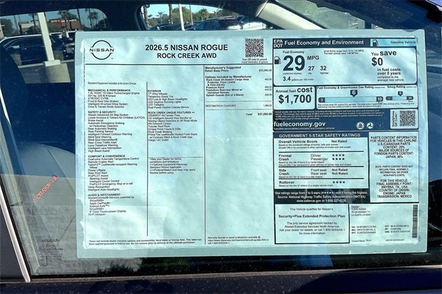 2026 Nissan Rogue Rock Creek