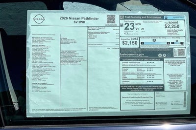 2026 Nissan Pathfinder SV