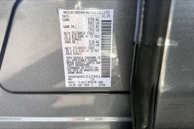 2026 Nissan Pathfinder SV