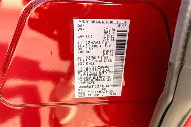 2026 Nissan Pathfinder SV