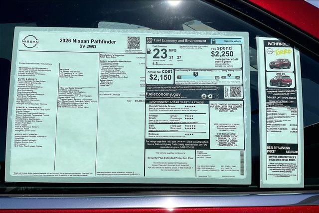 2026 Nissan Pathfinder SV