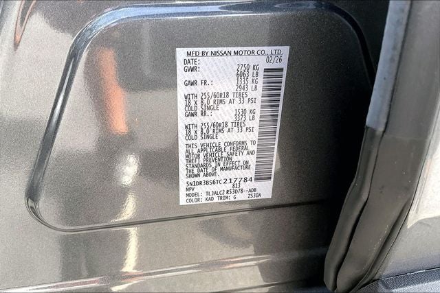 2026 Nissan Pathfinder SV