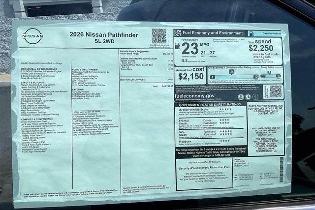 2026 Nissan Pathfinder SL