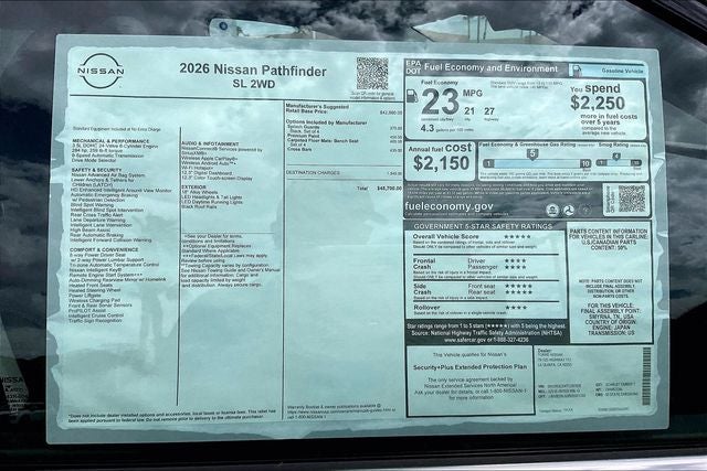 2026 Nissan Pathfinder SL