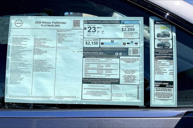 2026 Nissan Pathfinder Platinum