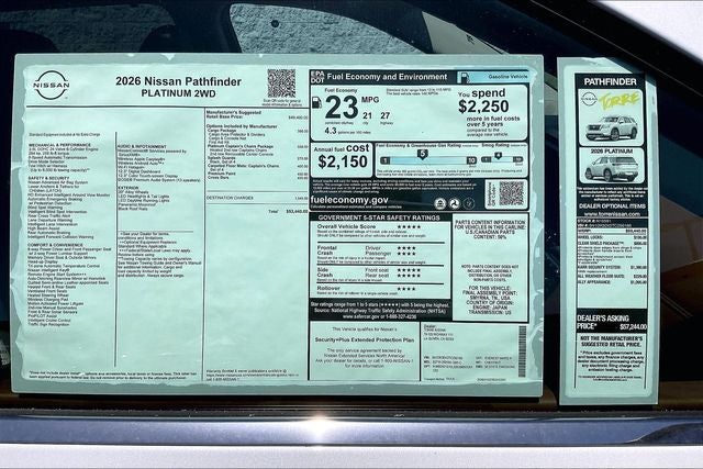 2026 Nissan Pathfinder Platinum