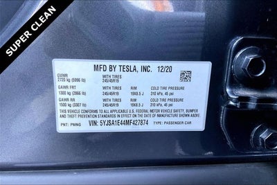 2021 Tesla Model S Performance