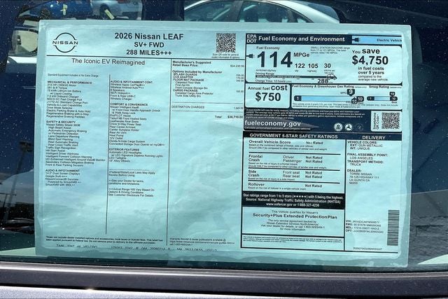 2026 Nissan Leaf SV+