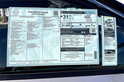 2026 Nissan Rogue Platinum