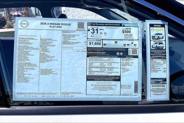 2026 Nissan Rogue Platinum