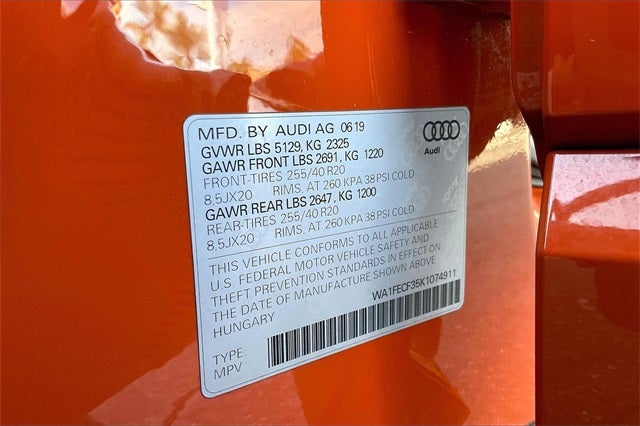 2019 Audi Q3 2.0T Prestige S line quattro