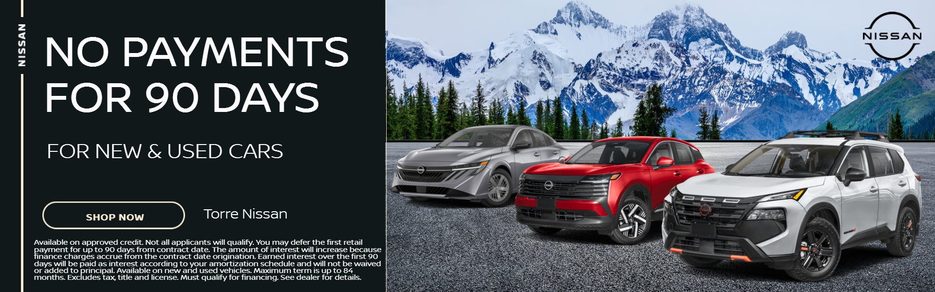 No Payments for 90 Days 