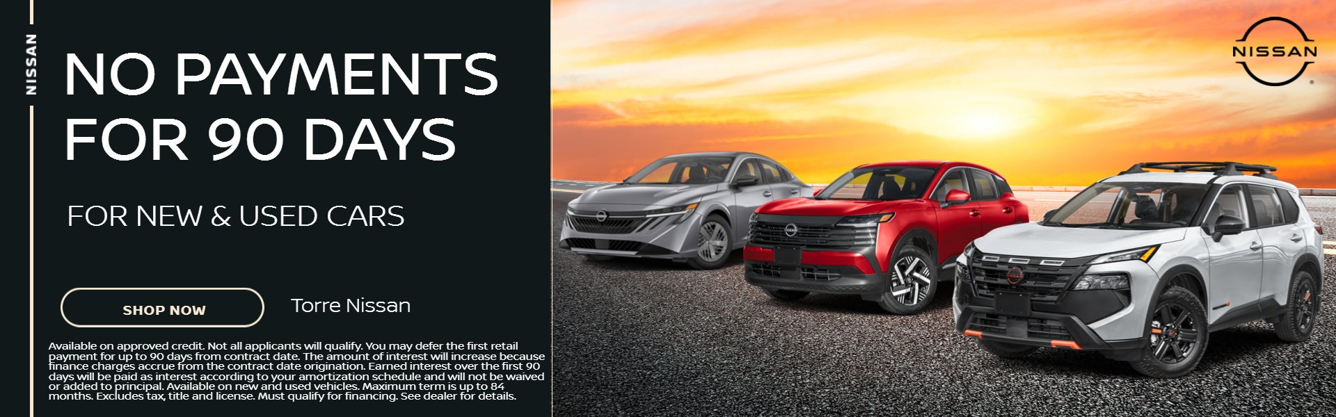 No Payment for 90 Days 