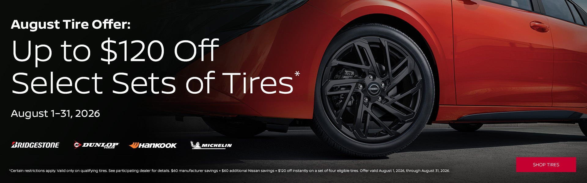 August Tire Offer