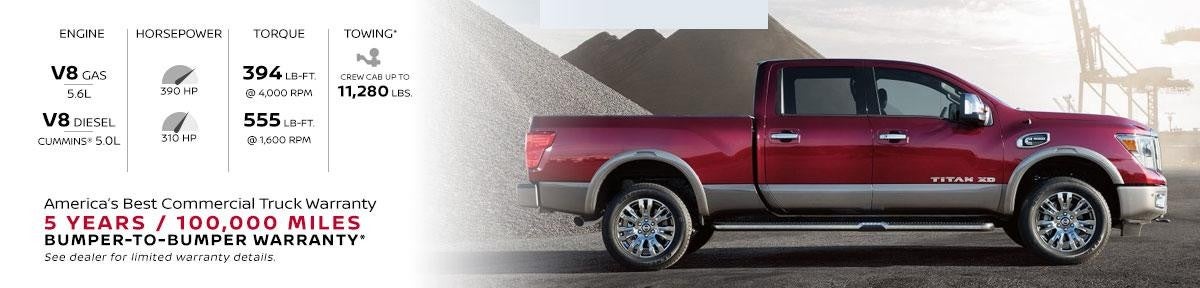 nissan titan xd car and warranty infographic