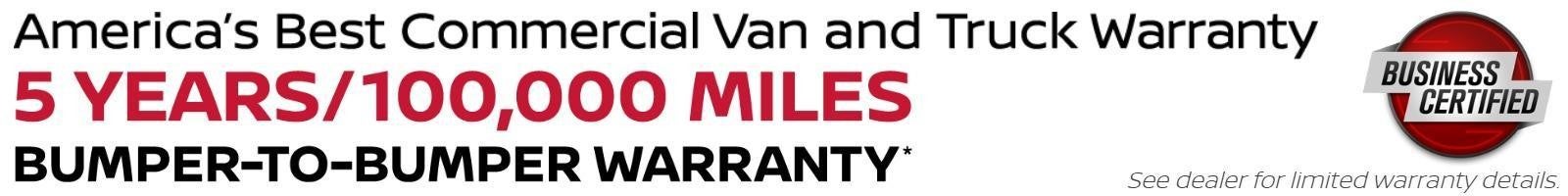 America's Best Commercial Van and Truck Warranty